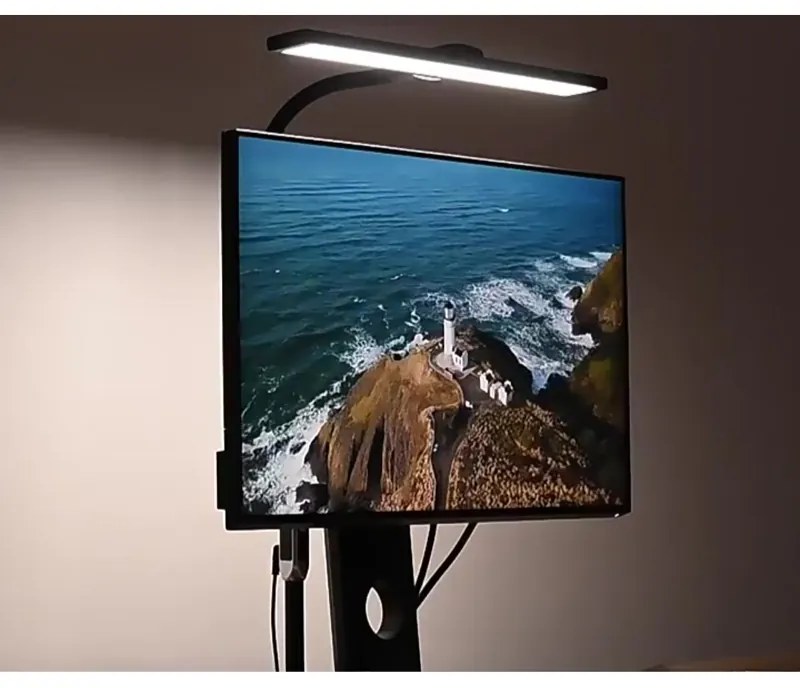 Lampa LED na biurko LUCIO, podstawa, pilot zdalnego sterowania
