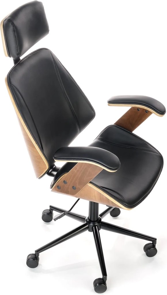 Nowoczesny fotel biurowy z oparciem ze sklejki Ignazio Halmar