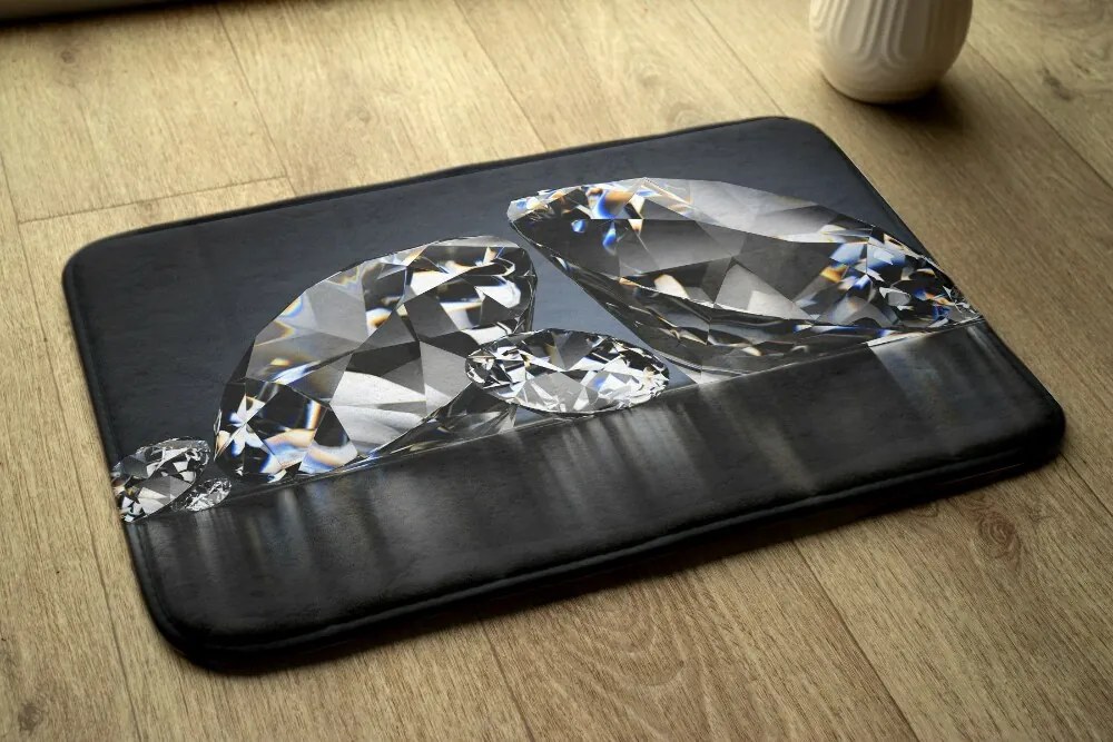 Dywanik antypoślizgowy do łazienki Dywanik antypoślizgowy do łazienki Diamenty