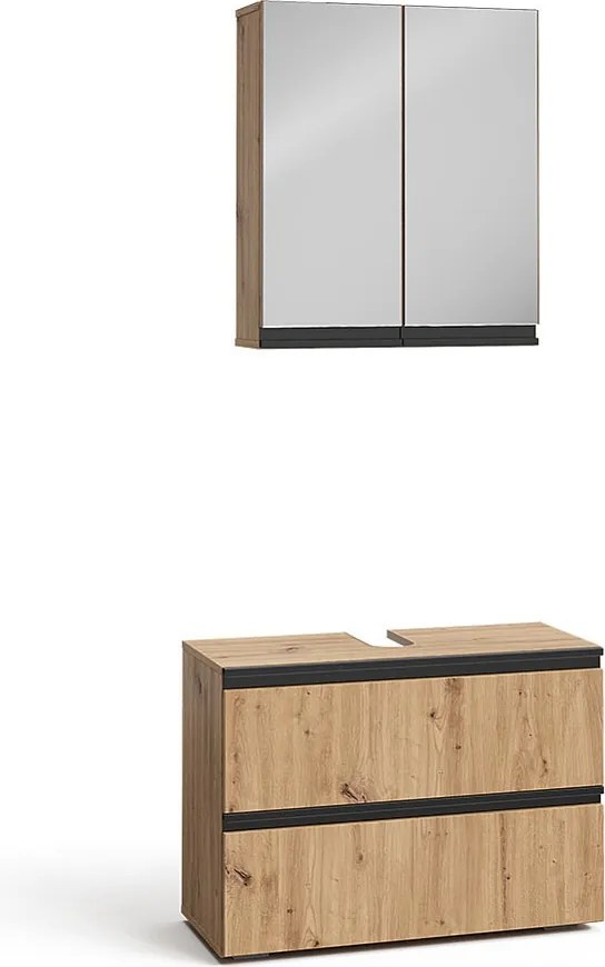 Zestaw mebli łazienkowych rzemieślnik 80x35x58 torren