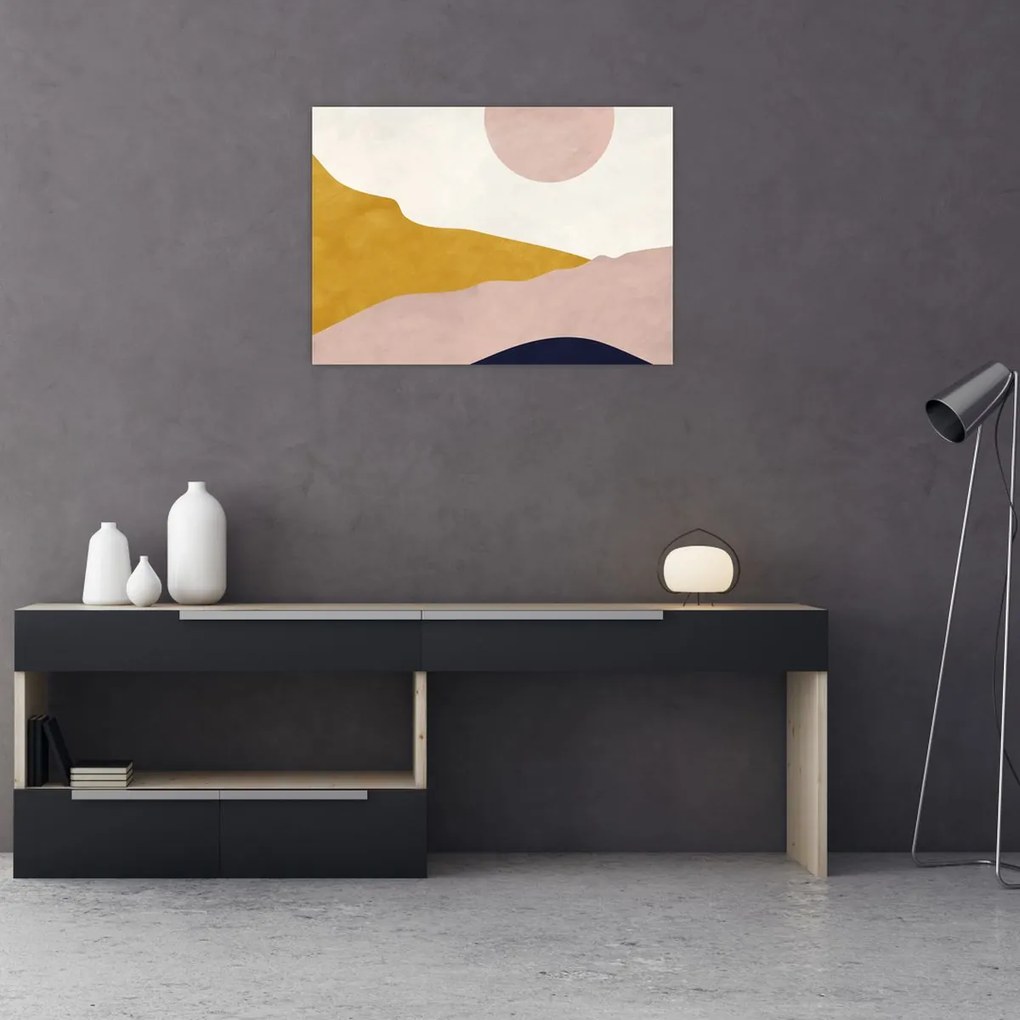 Obraz - Góry akwarelowe N⁰3 (70x50 cm)