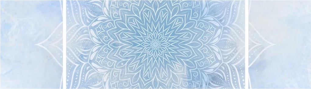 Obraz - Zimowa mandala (170x50 cm)