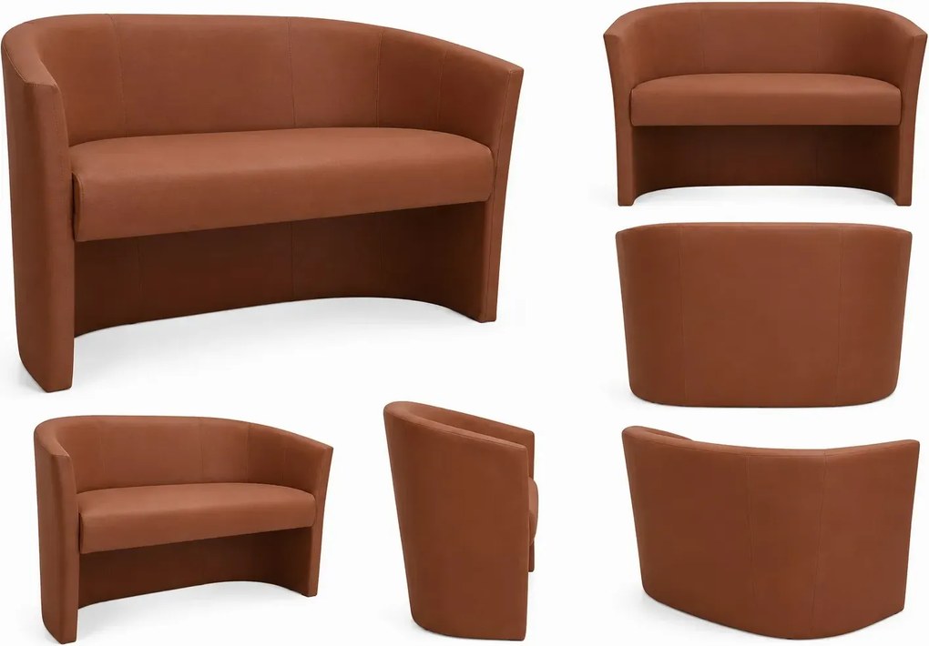 Sofa CLUB tapicerowana tkanina Eko-skóra : Kolor tkaniny - EKO-SKÓRA - 3D, Typ tkaniny - Eko-skóra