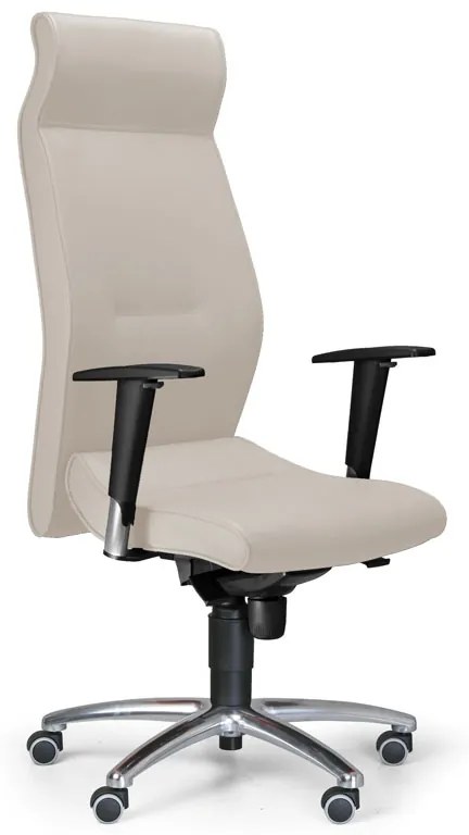 Fotel biurowy MEGA, kość słoniowa