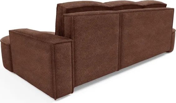 Narożnik MOLLY Lewostronny z funkcją spania, wolnostojący tkanina ABRIAMO 12 Miedziany