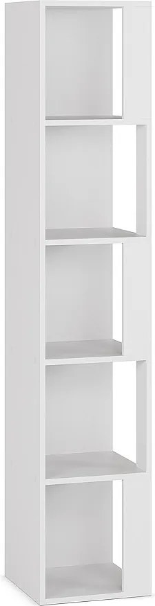 Półka narożna Fiyi z pięcioma otworami, kolor biały