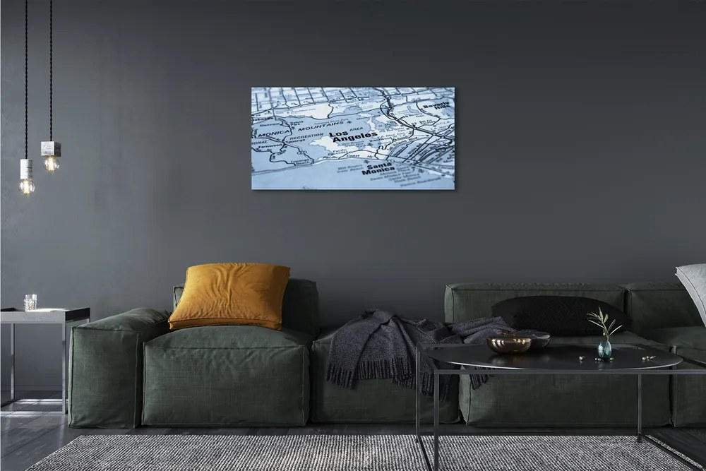 Obraz drukowany na płótnie Plan Miasta