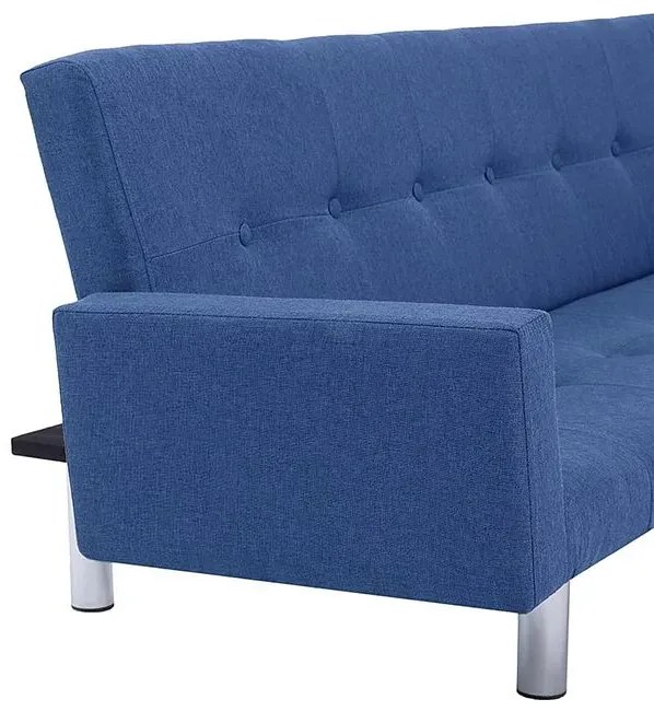 Rozkładana sofa Nesma  z podłokietnikami - niebieska