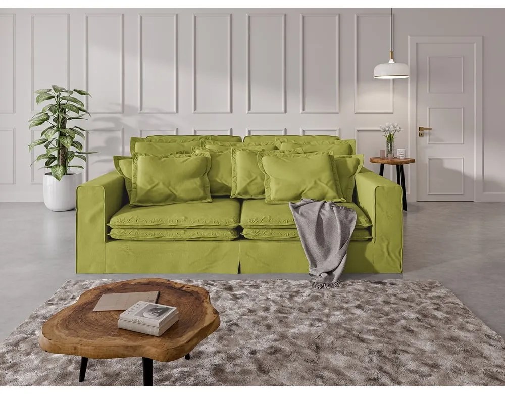 Jasnozielona sofa 236 cm Nora – Ropez