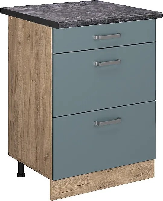 Szafka dolna do kuchni niebiesko-szary 60x60x81.6 r-line