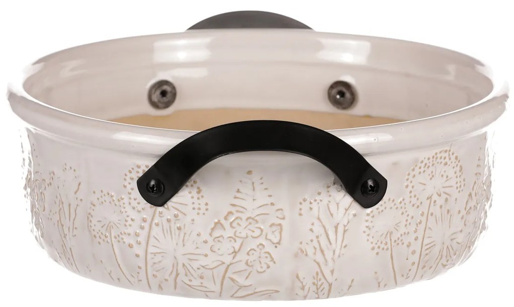 Osłonka na kwiaty Flores, 29 x 8 x 24 cm, ceramika