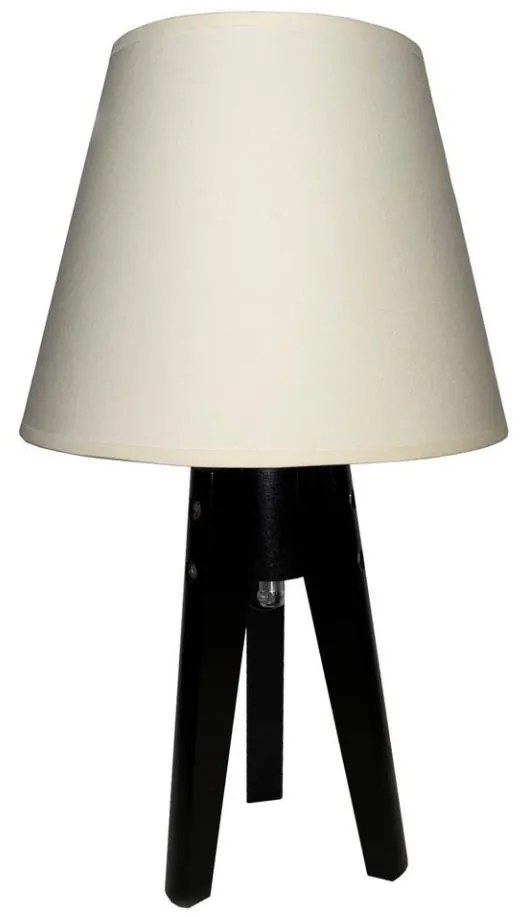 Lampa stołowa CONE 1xE27/60W/230V wenge kremowy