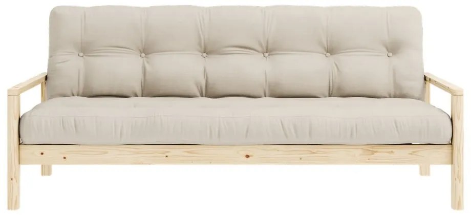 Beżowa rozkładana sofa 205 cm Knob – Karup Design