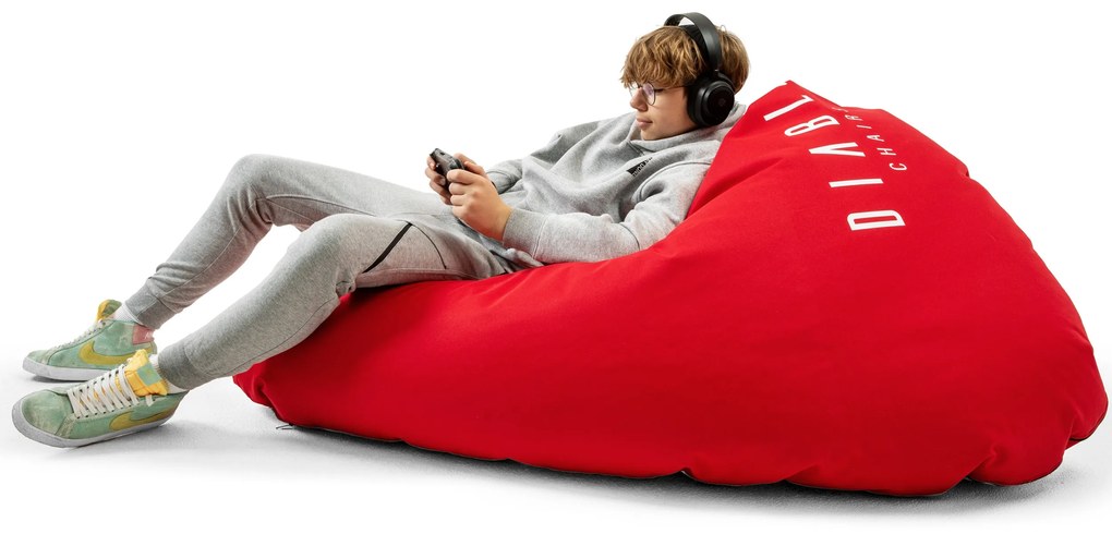 Pufa gamingowa Diablo Chairs, czerwona