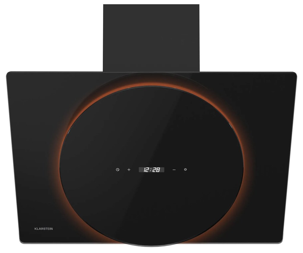 Klarstein Eclipse 60cm 542m³/h Okap Przyścienny Skośny Czarny