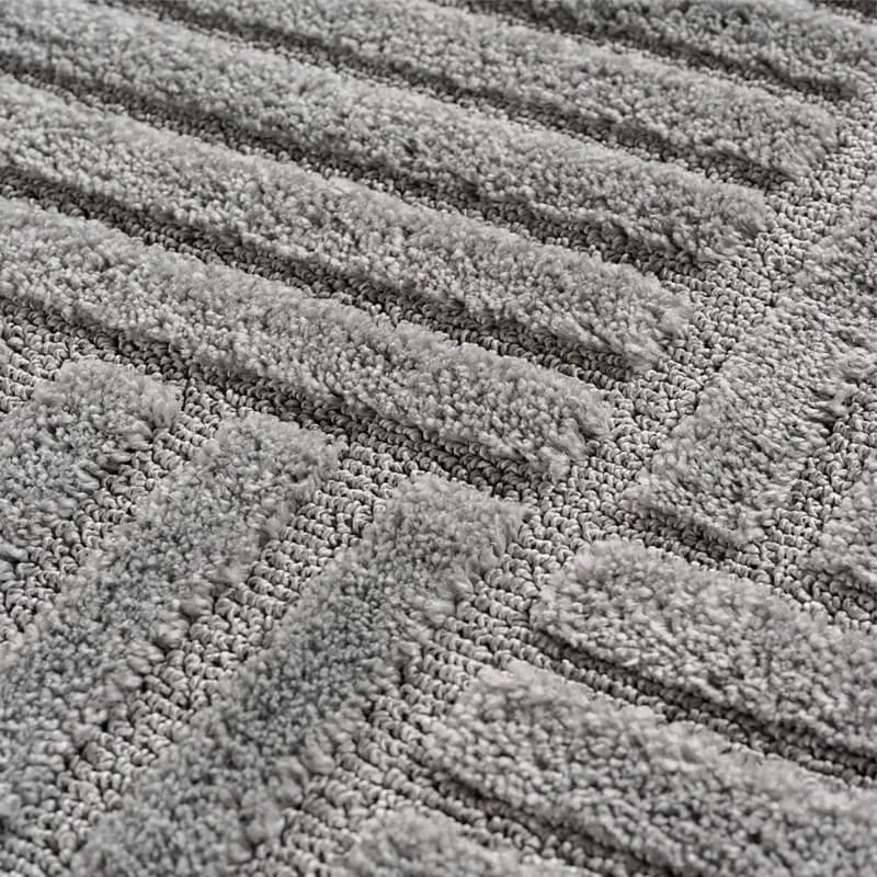 Dywan nowoczesny 3D Art szary Kwadraty koło 160 cm x 160 cm