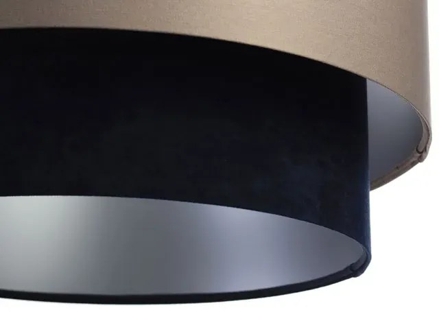 Lampa wisząca z satynowo-welurowym abażurem - S426 G4-M47