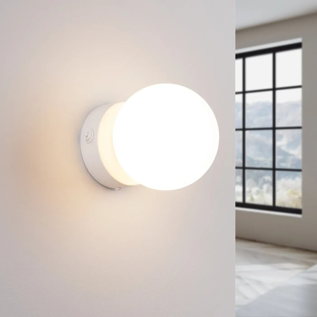Kinkiet YOLI 1 biały z włącznikiem SOLLUX  LIGHTING