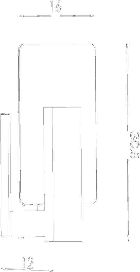 Ciemnobrązowy kinkiet Parola – Sollux