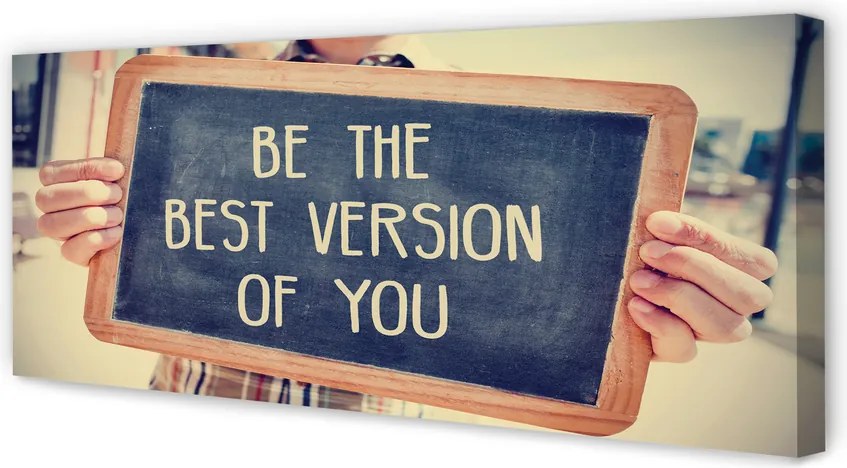 Obraz na płótnie Drewniana Tabliczka z Napisem