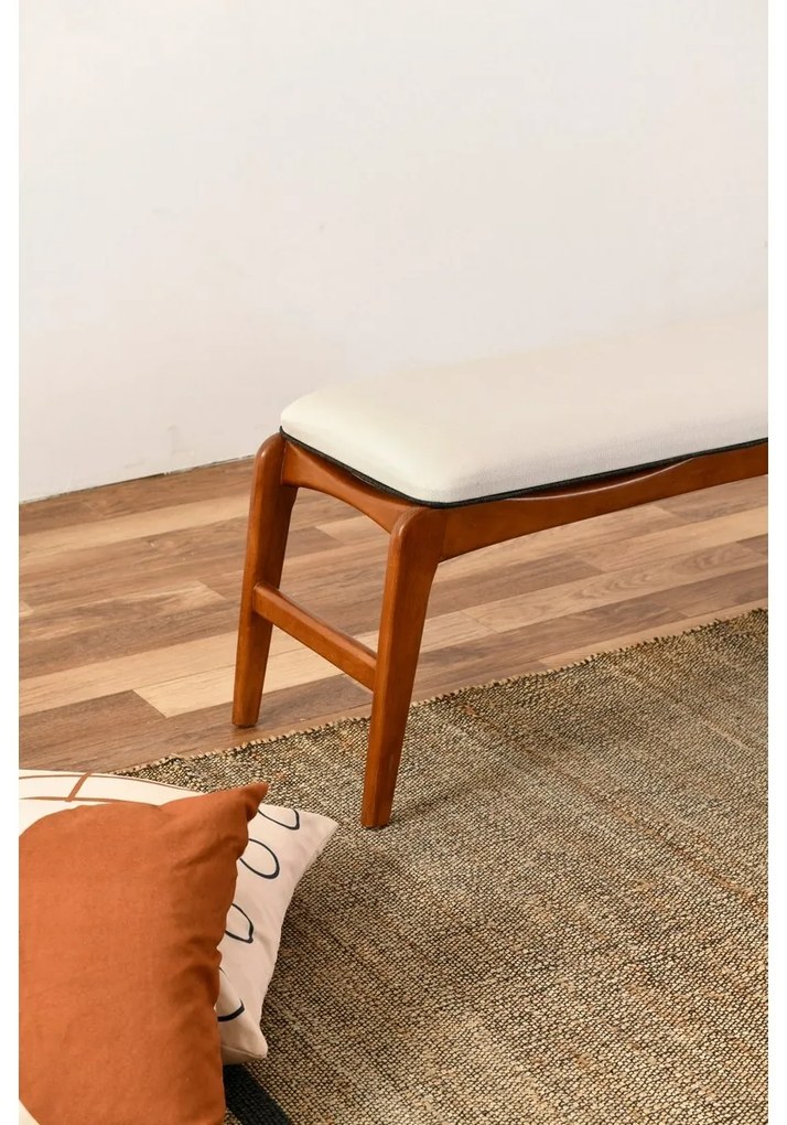 Ławka Touch Cream and Walnut