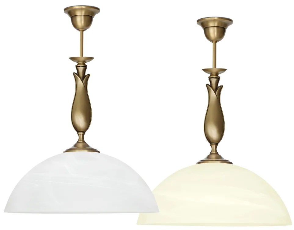 Lampa mosiężna z 1 kloszem M-S1D