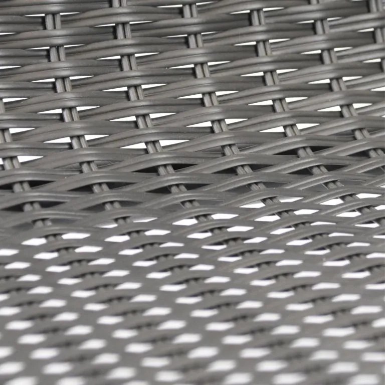 Zestaw krzeseł ogrodowych bistro, szare, 4 szt