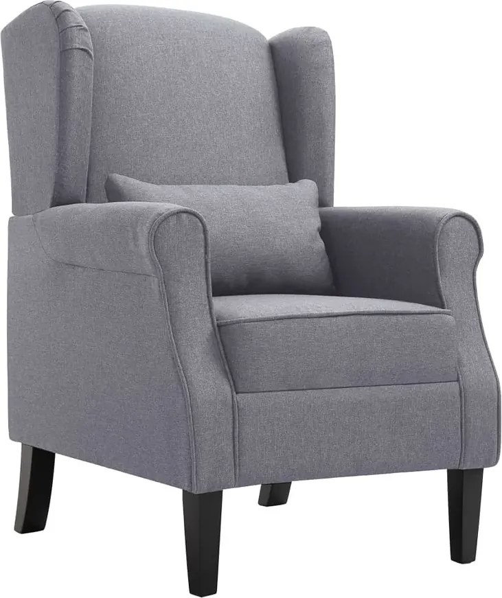 Ciemnoszary fotel uszak K7-R79