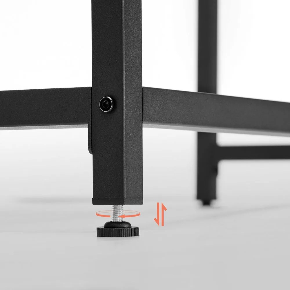 Biurko URBAN w stylu industrialnym, 80x50x75 cm, brązowy/czarny Vasagle