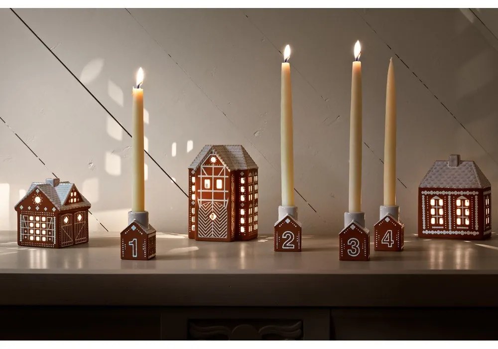 Ceramiczny adwentowy świecznik Gingerbread – Kähler Design
