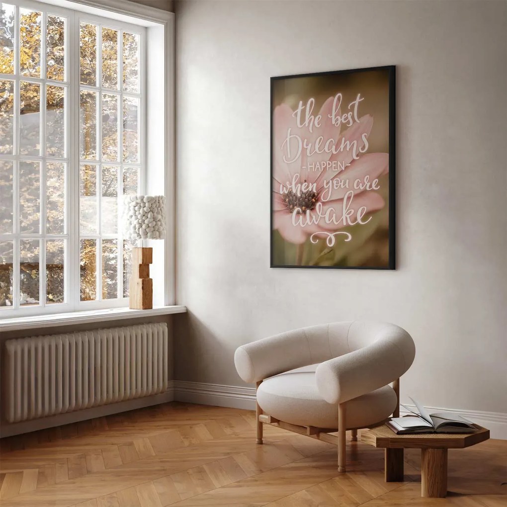 Plakat Best dreams 40x60 cm z ramą czarną bez marginesu ARTGEIST B