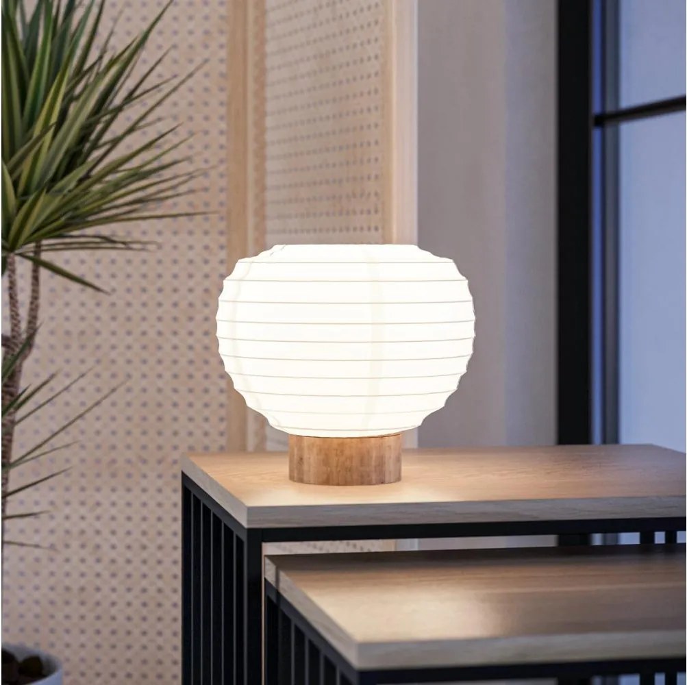 Eglo 44067 - Lampa stołowa SUMMERHILL 1xE27/40W/230V biała/beżowa