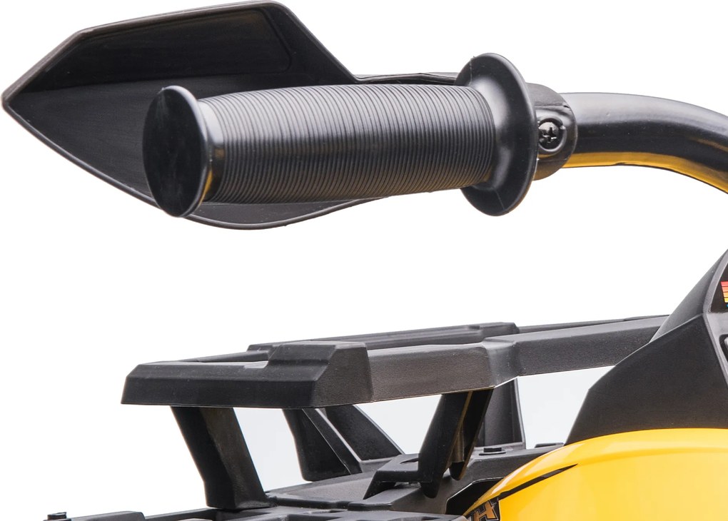 Homcom Mini Elektryczny Quad Pojazd dziecięcy ATV Motocykl dziecięcy z MP3 USB LED Żółty