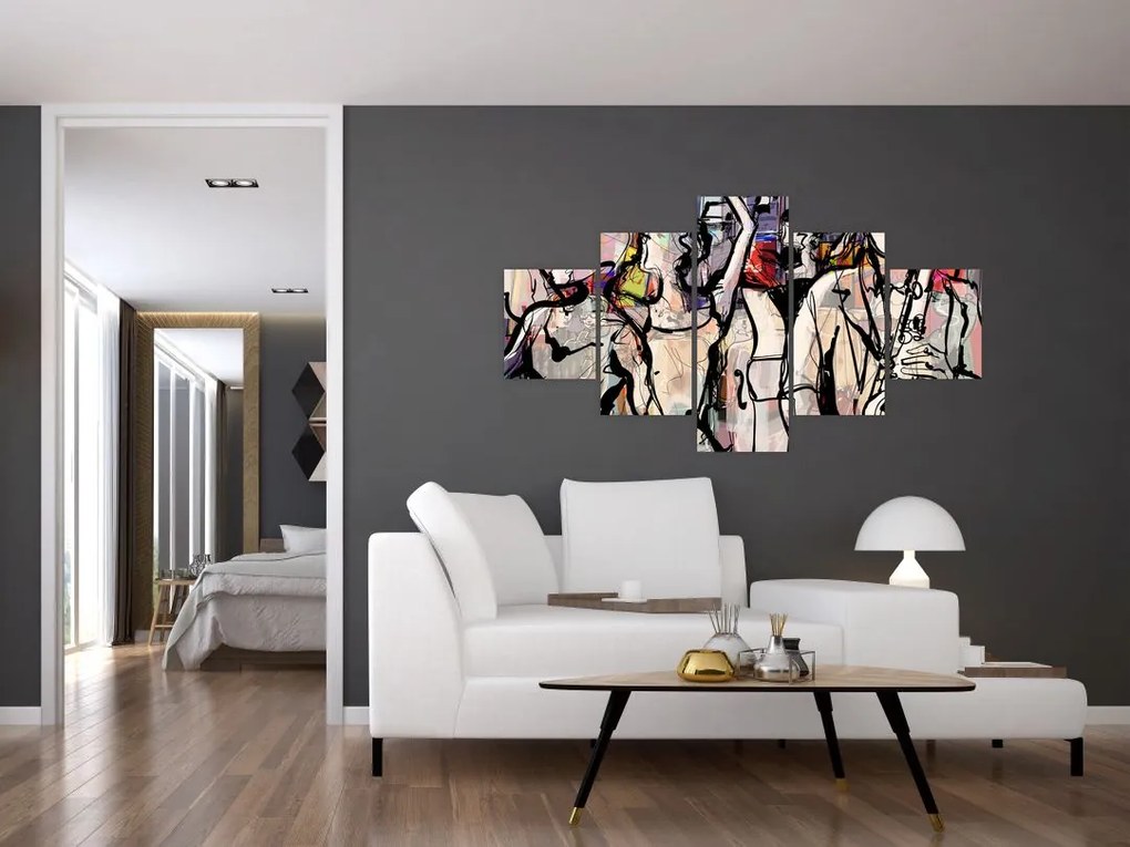 Obraz - Jazzowa noc (125x70 cm)