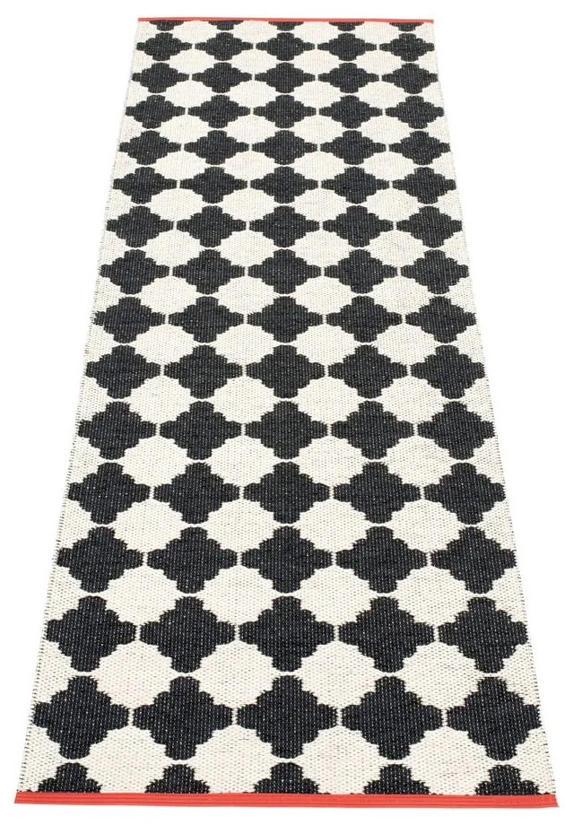 Czarno-biały chodnik odpowiedni na zewnątrz 70x225 cm Marre Black Coral – Pappelina
