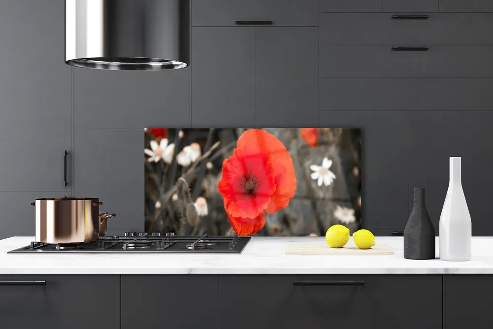 Panel Kuchenny Harmonijna Roślinność Kwiatowa