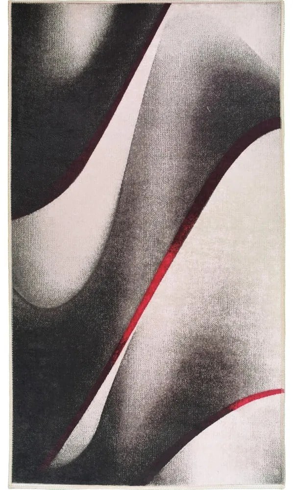 Biało-czarny dywan odpowiedni do prania 80x50 cm – Vitaus