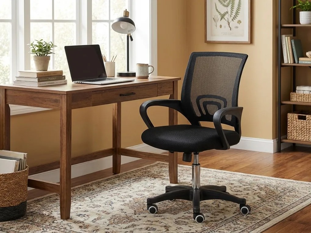 Czarne krzesło biurowe JETTA