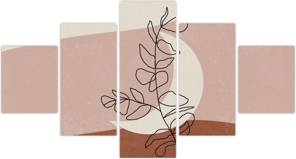 Obraz - Boho leaves N⁰2 (125x70 cm)