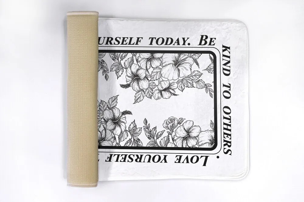 Dywanik łazienkowy antypoślizgowy Dywanik łazienkowy antypoślizgowy Kwiaty