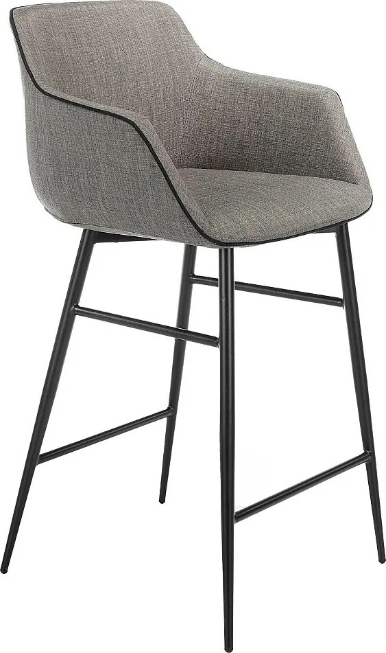 Taboret z szarej tkaniny 4089 ANGEL CERDA