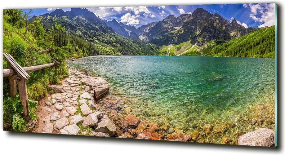 Foto obraz szklany Morskie oko Tatry