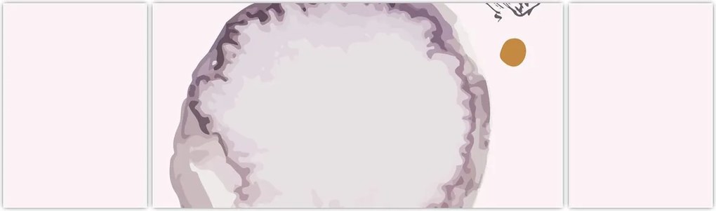 Obraz - Fioletowy minimalizm N⁰4 (170x50 cm)