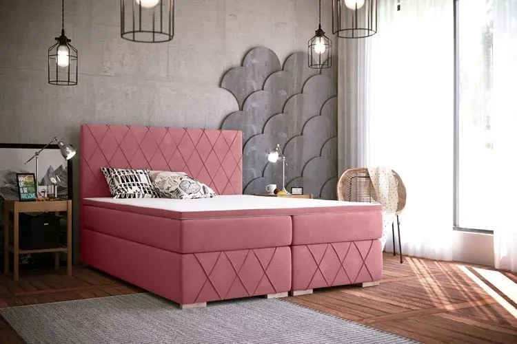 Pojedyncze łóżko boxspring Ahus 80x200 - 32 kolory