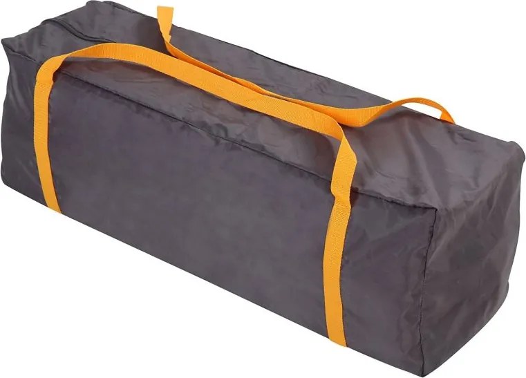 Łóżeczko turystyczne podróżne pomarańczowo-szare