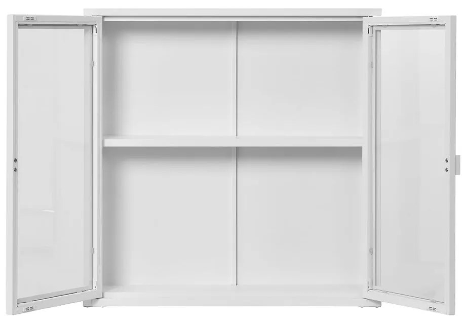 Biała metalowa witryna wisząca 80x80 cm Brisbane – House Nordic