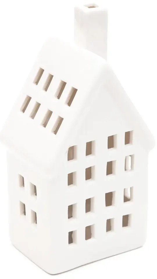 Lampion COZY HOME domek z ledem 7,6x5,8x14,8cm HOMLA