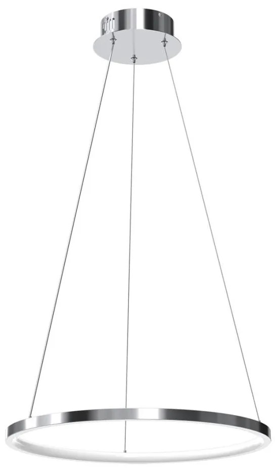 Lampa LED ROTONDA na lanku, 27W, 230V, chrom błyszczący