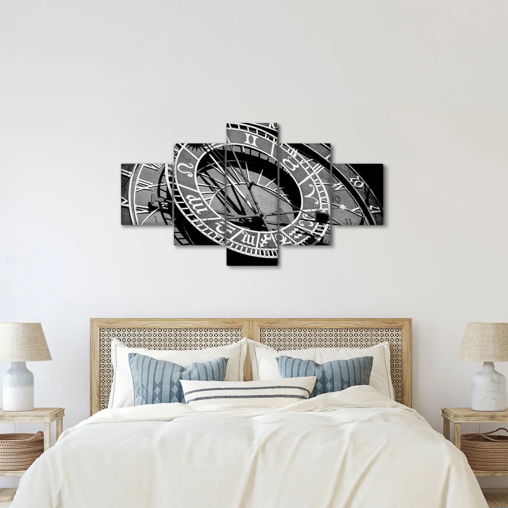 Obraz - Zegar astronomiczny, Praga, Czechy (125x70 cm)