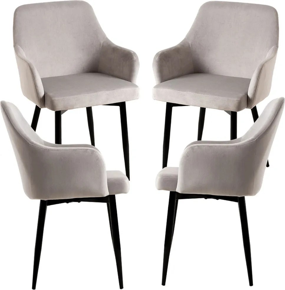 Pack 4 Sillas Puan Terciopelo